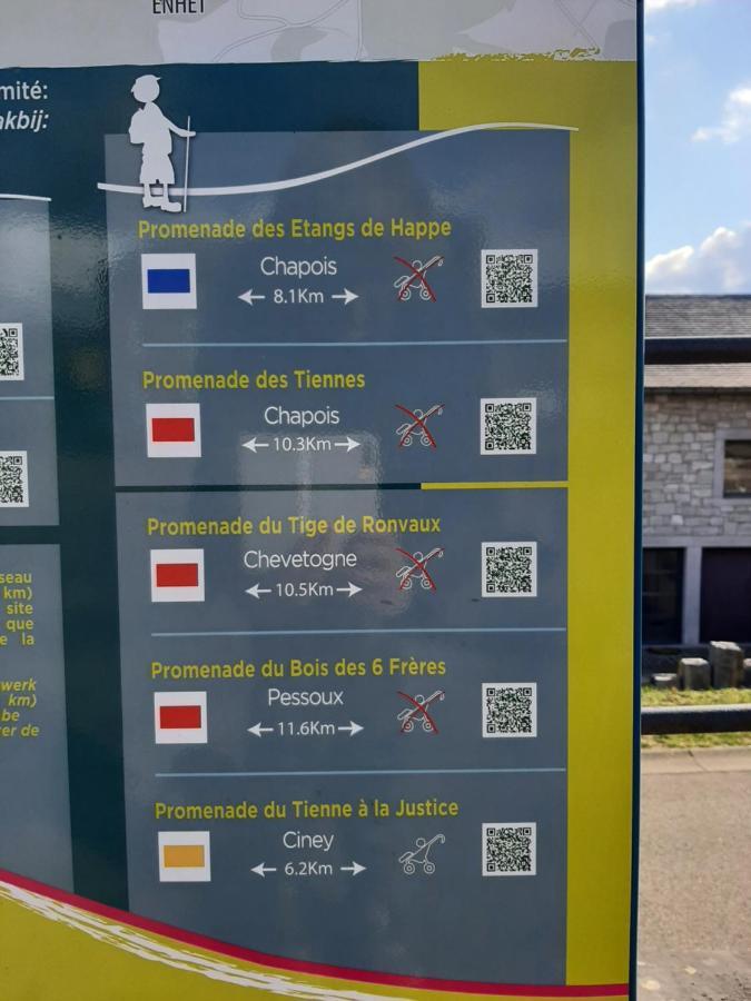 Vakantiestudio Ciney Chapois Bagian luar foto